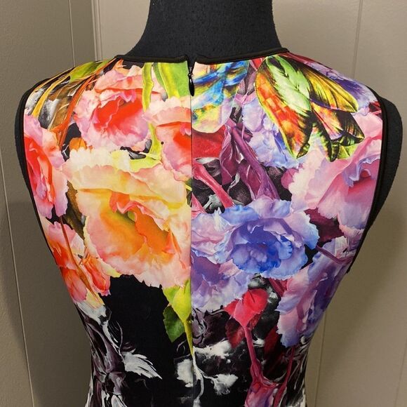 Clover Canyon Floral Mesh Panel Sleeveless Dress Small - Picture 7 of 9